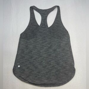 Lululemon 105 F Singlet Tank Top Heather Gray Women’s Size 8 Yoga Run